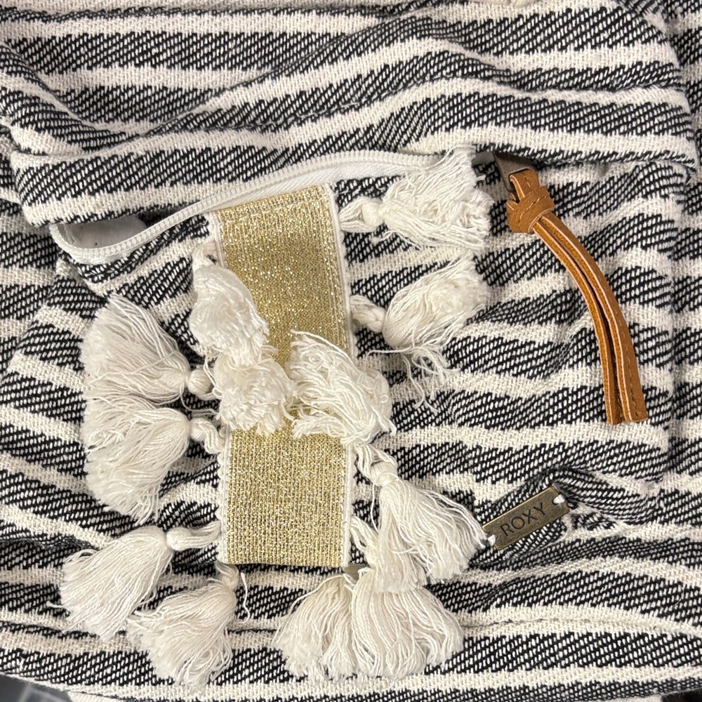 Roxy Striped Canvas Backpack - image 3